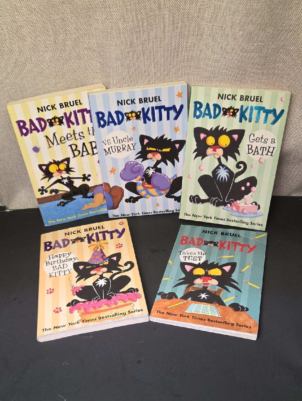 BAD KITTY by Nick Bruel Lot of 5 Chapter Books